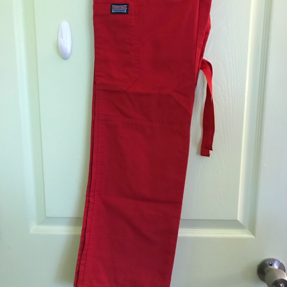 Cherokee Red Scrub Bottoms Size XXS